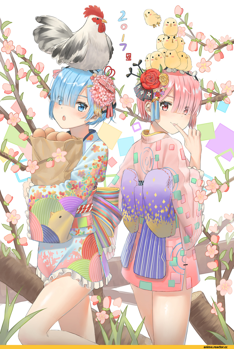 Re Zero Kara Hajimeru Isekai Seikatsu, Rem (re zero), Ram (Re Zero), 5ya, Anime
