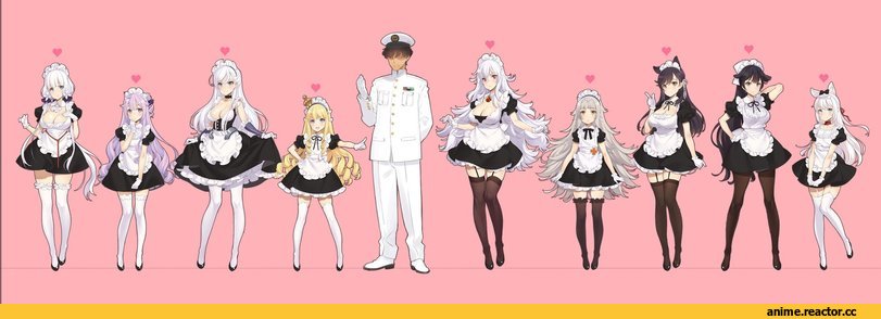 Atago (Azur Lane), Belfast (Azur Lane), Graf Zeppelin (Azur Lane), Hammann (Azur Lane), Illustrious (Azur Lane), Takao (Azur Lane), Unicorn (Azur Lane), Ooyari Ashito, Anime Art, Maid, Anime, Azur Lane, Z46 (Azur Lane), Queen Elizabeth (Azur Lane), Admiral (Azur Lane)