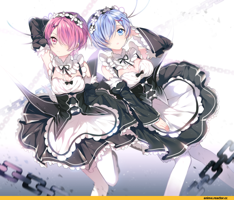 Rem (re zero), Re Zero Kara Hajimeru Isekai Seikatsu, Ram (Re Zero), Anime Art, nennen, Anime