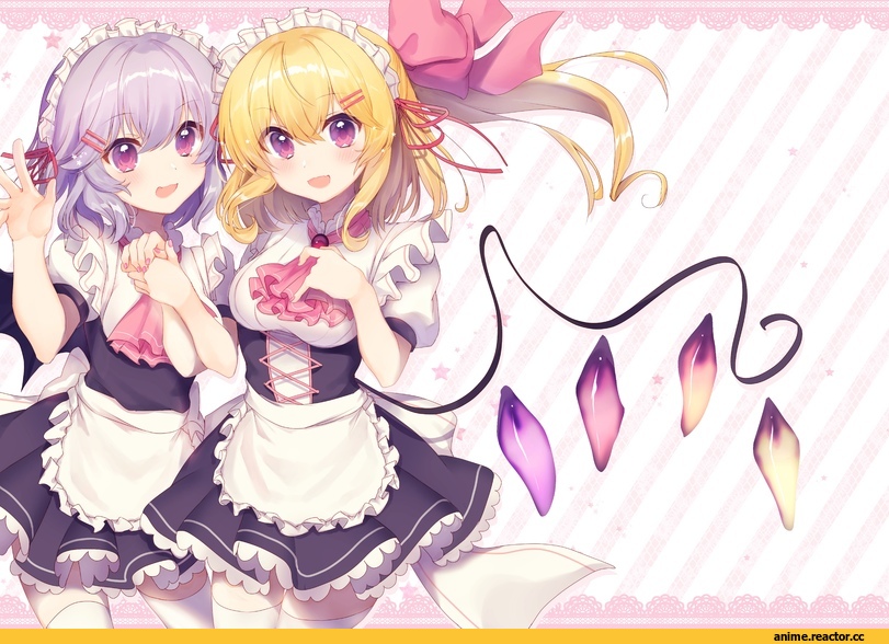 Flandre Scarlet, Touhou Project, Remilia Scarlet, nenobi (nenorium), Maid, Anime