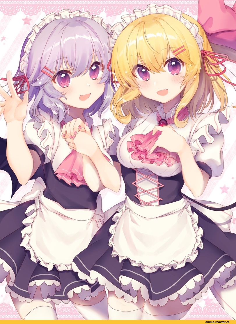Flandre Scarlet, Touhou Project, Remilia Scarlet, nenobi (nenorium), Maid, Anime
