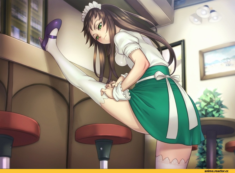 AO, Anime Art, Maid, half boiled, Anime Ero, Anime
