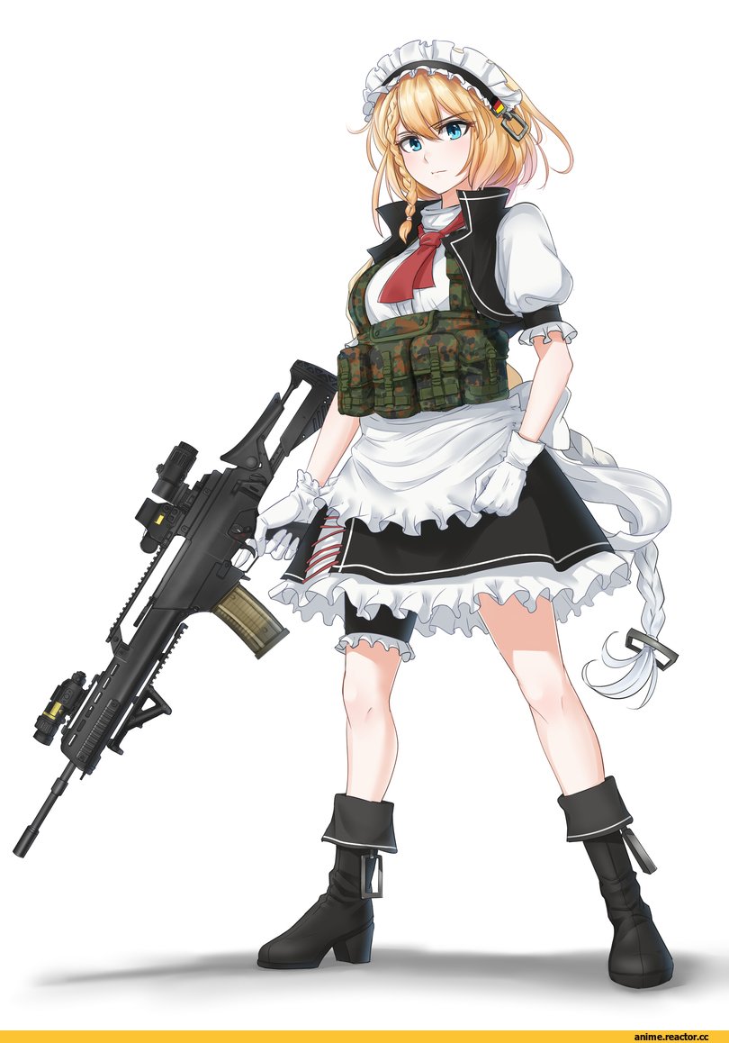 G36 (Girls Frontline), Girls Frontline, macline, Опасные Няшки, Anime Няши, Maid, Anime