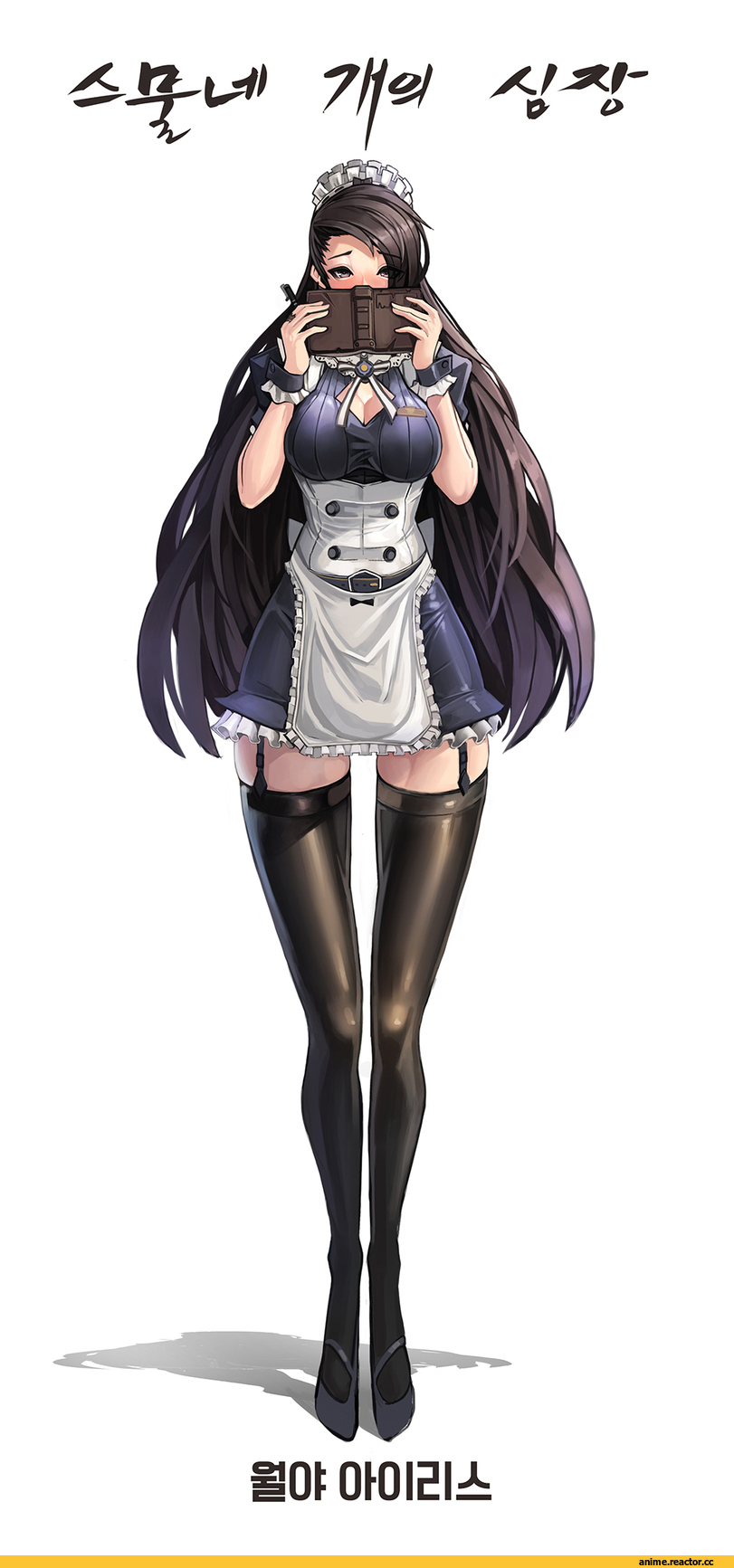 Maid, AO, Anime Art, platinum1945, Anime