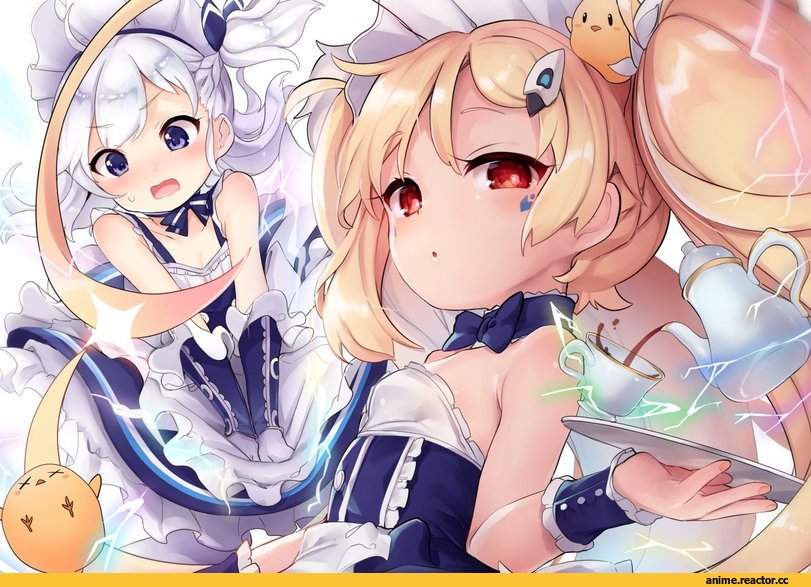 Belfast (Azur Lane), Azur Lane, Belchan (Azur Lane), Eldridge (Azur Lane), Maid, kedama milk, Anime Art, Anime