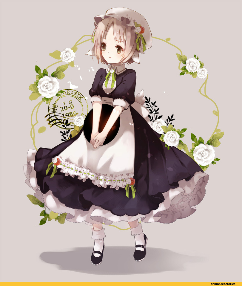 yuzuyomogi, Anime Original, Anime Art, Maid, Animal Ears, Anime