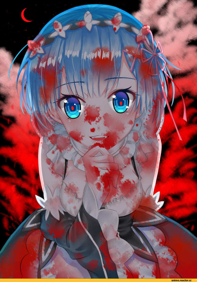 Re Zero Kara Hajimeru Isekai Seikatsu, Rem (re zero), keitanangua, под катом еще одна, Anime