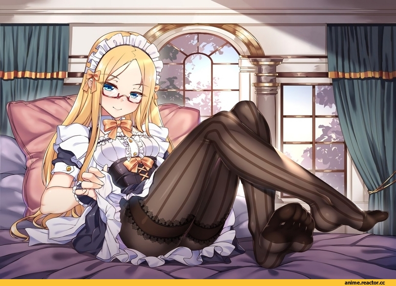 abigail williams (fate/grand order), Fate/Grand Order, Fate (series), Maid, Megane, Anime Feet, Merufena, artist, Anime