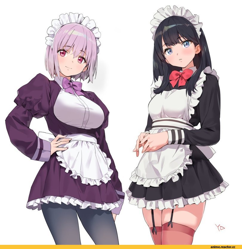 Shinjou Akane, Takarada Rikka, SSSS.Gridman, yang-do, artist, Maid, Anime