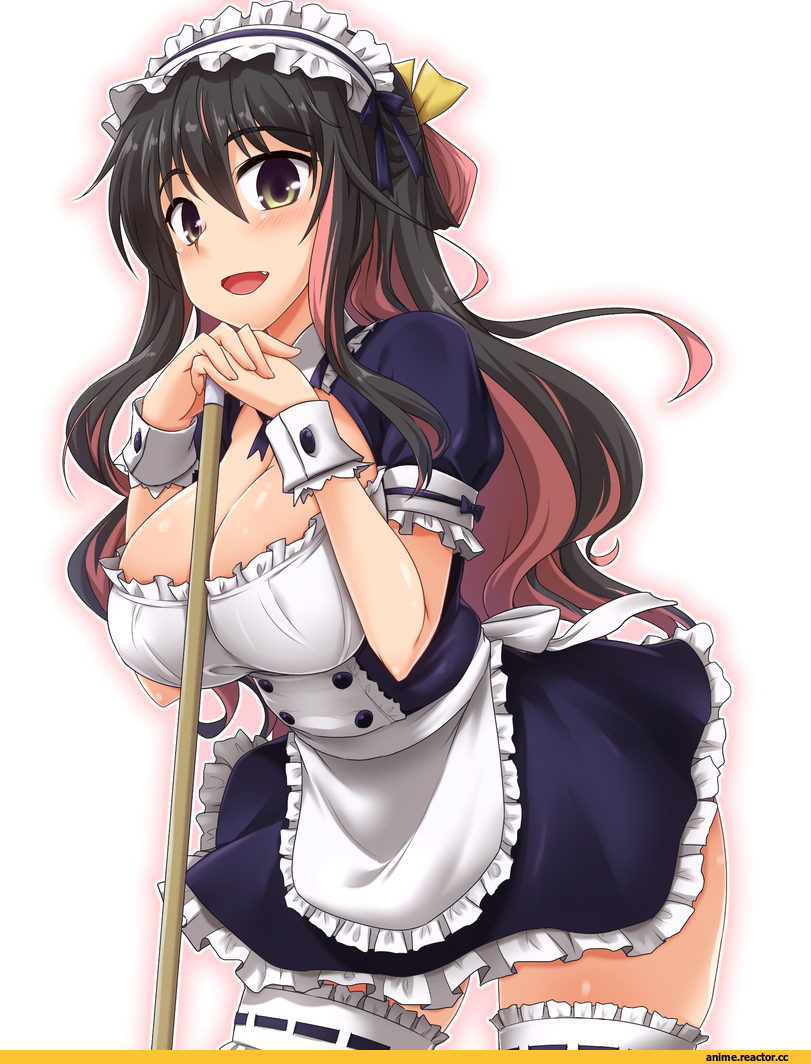 yoshi tama, Naganami (Kantai Collection), Kantai Collection, Maid, Anime