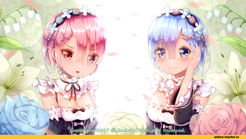 Re Zero Kara Hajimeru Isekai Seikatsu, Ram (Re Zero), Rem (re zero), sootack, Anime