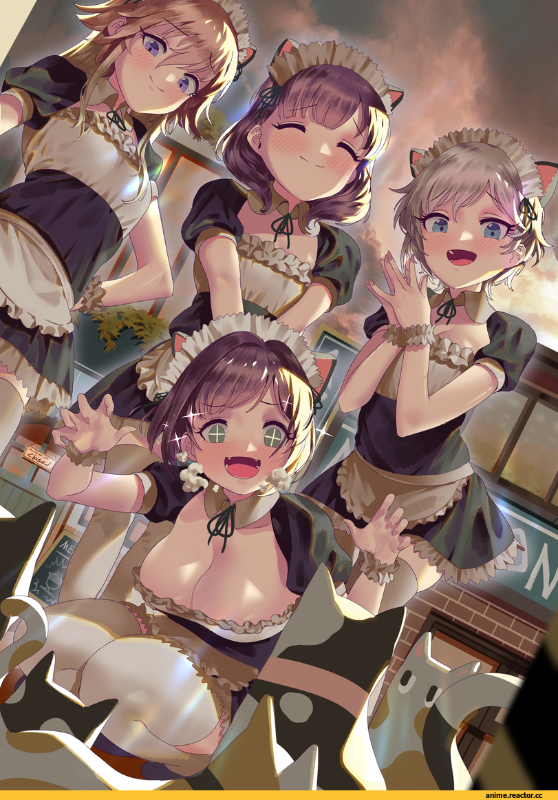bsue, Anastasia (Idolmaster), Idolmaster, Sakuma Mayu, ninomiya asuka, Maekawa Miku, Maid, Anime