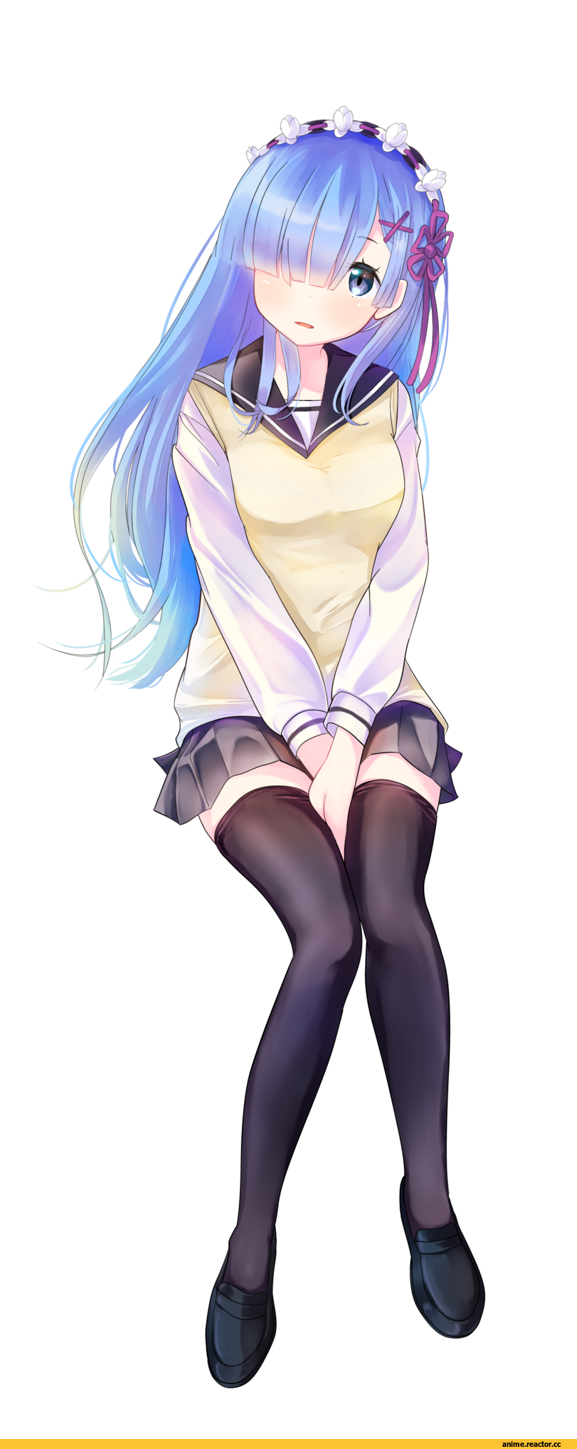 Re Zero Kara Hajimeru Isekai Seikatsu, Rem (re zero), shirokuro neko (ouma haruka), Anime