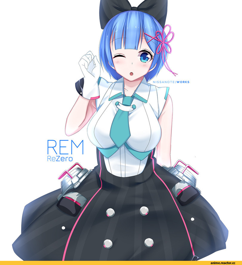Re Zero Kara Hajimeru Isekai Seikatsu, Rem (re zero), nissanote, crossover, Miku Hatsune, Vocaloid, artist, Anime