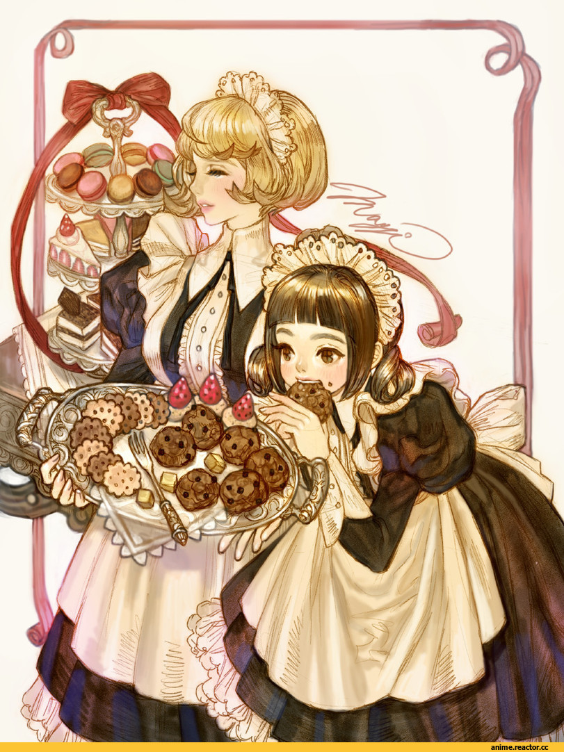 Anime Art, Maid, JEONG WON AN, Anime