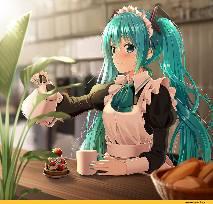 Vocaloid, Hatsune Miku, Yuuka Nonoko, Maid, Anime