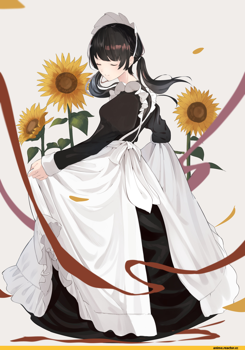 Anime Art, shii (kairi-t-k0317), Maid, twintails, Anime