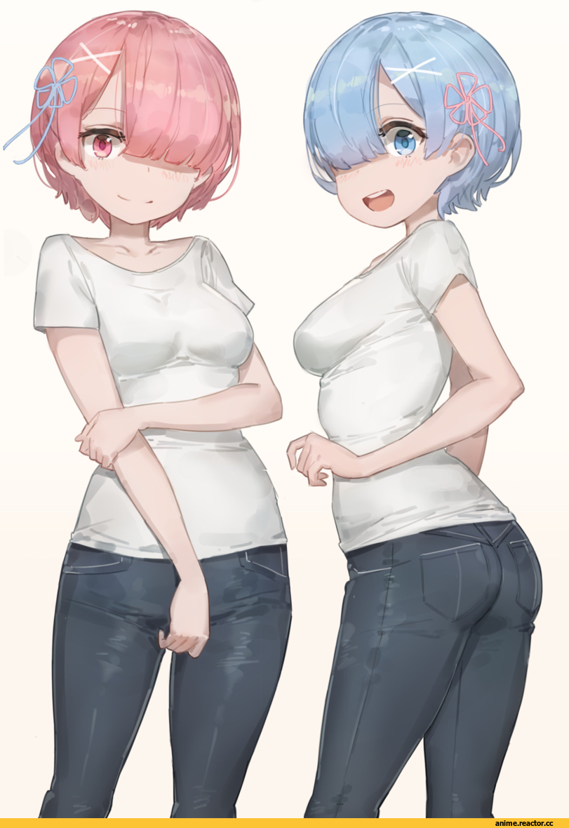 Re Zero Kara Hajimeru Isekai Seikatsu, Rem (re zero), Ram (Re Zero), yohan1754, Anime