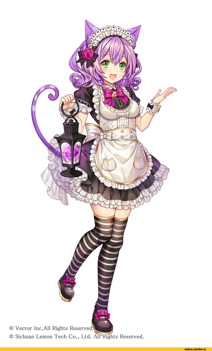 royoglbvpbbw, AO, Anime Art, nekomimi, Animal Ears, Maid, Anime