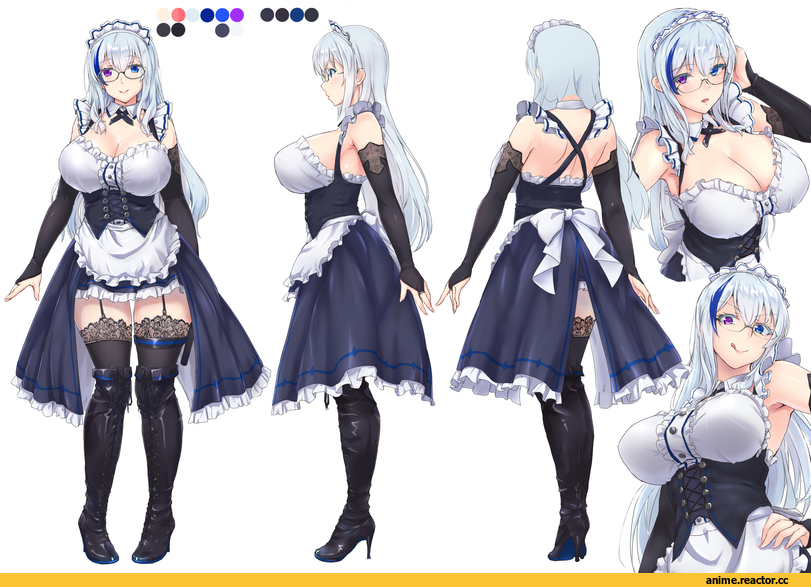 AO, Maid, Megane, Anime Ero Kyonyuu, Anime Ero, Anime Ero Pantsu, Опасные Няшки, Anime Няши, Tori@Gununu, oshiri, Anime, Anime Art