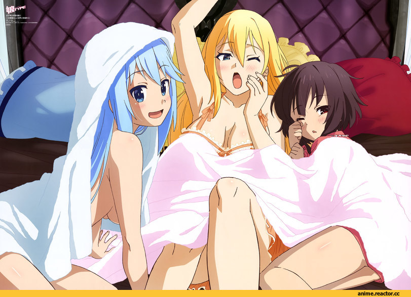 KonoSuba, Aqua (KonoSuba), Megumin, Darkness (KonoSuba), Anime