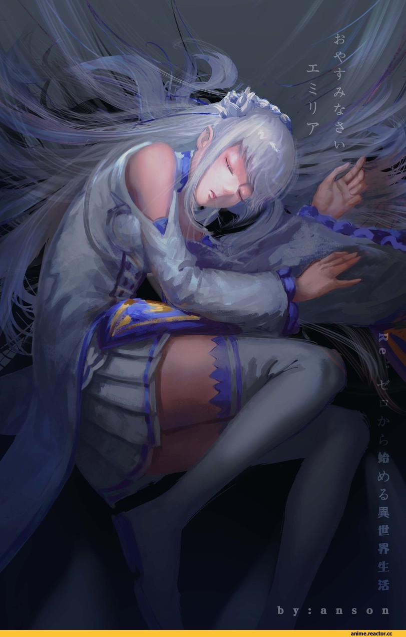 Emilia (re zero), Re Zero Kara Hajimeru Isekai Seikatsu, anson Jun, Anime