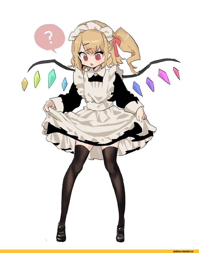 Flandre Scarlet, Touhou Project, Maid, semimaru (user zzuy5884), Anime Art, Anime
