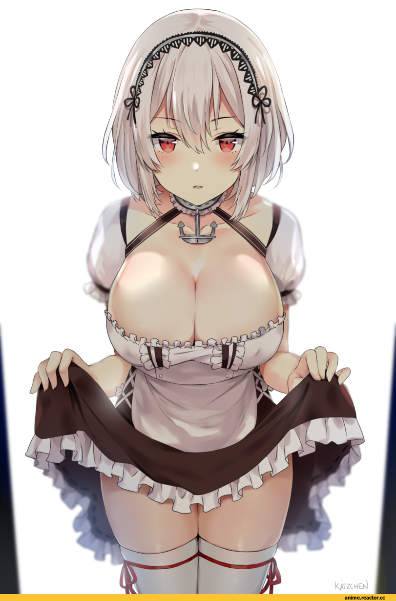 Azur line, Maid, Anime Ero, Anime Ero Kyonyuu, Katzchen, Azur Lane, Sirius (Azur Lane), Anime