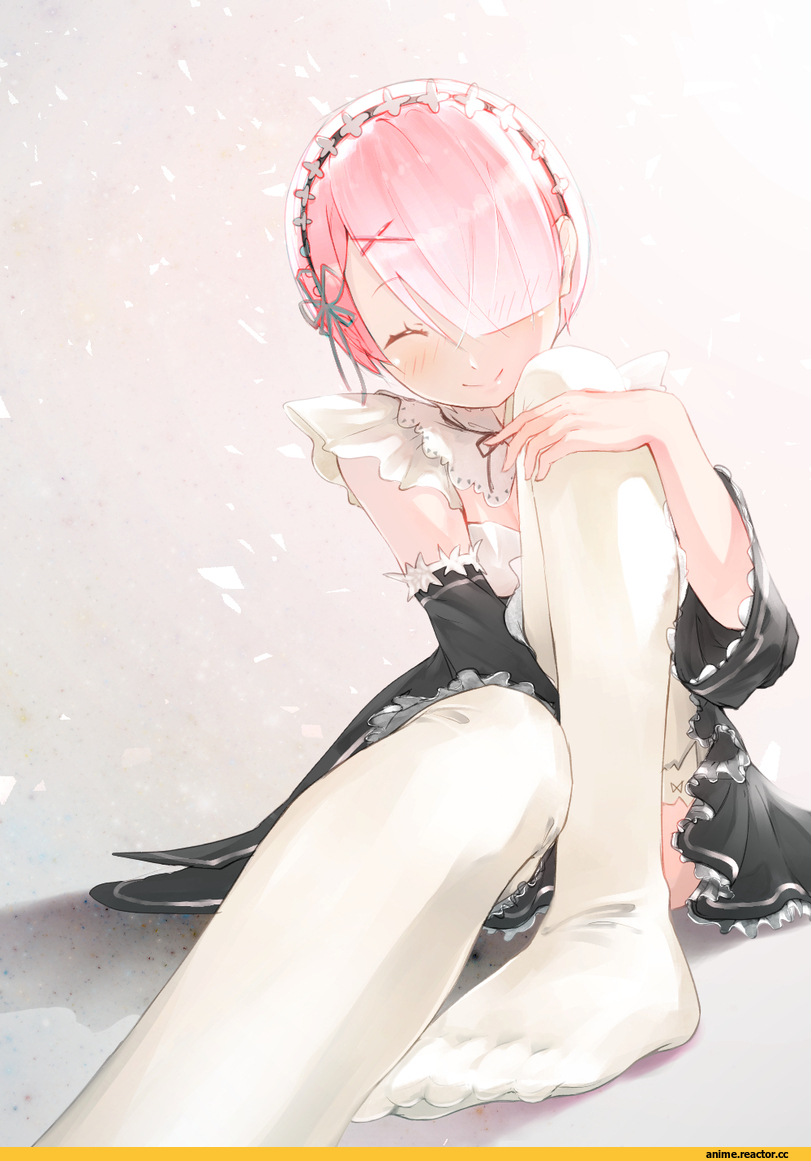 Re Zero Kara Hajimeru Isekai Seikatsu, Rem (re zero), Ram (Re Zero), smile (qd4nsvik), Anime