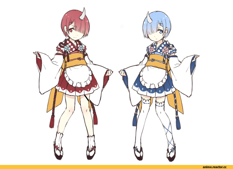 Re Zero Kara Hajimeru Isekai Seikatsu, Rem (re zero), Ram (Re Zero), kamon (shinshin), Anime