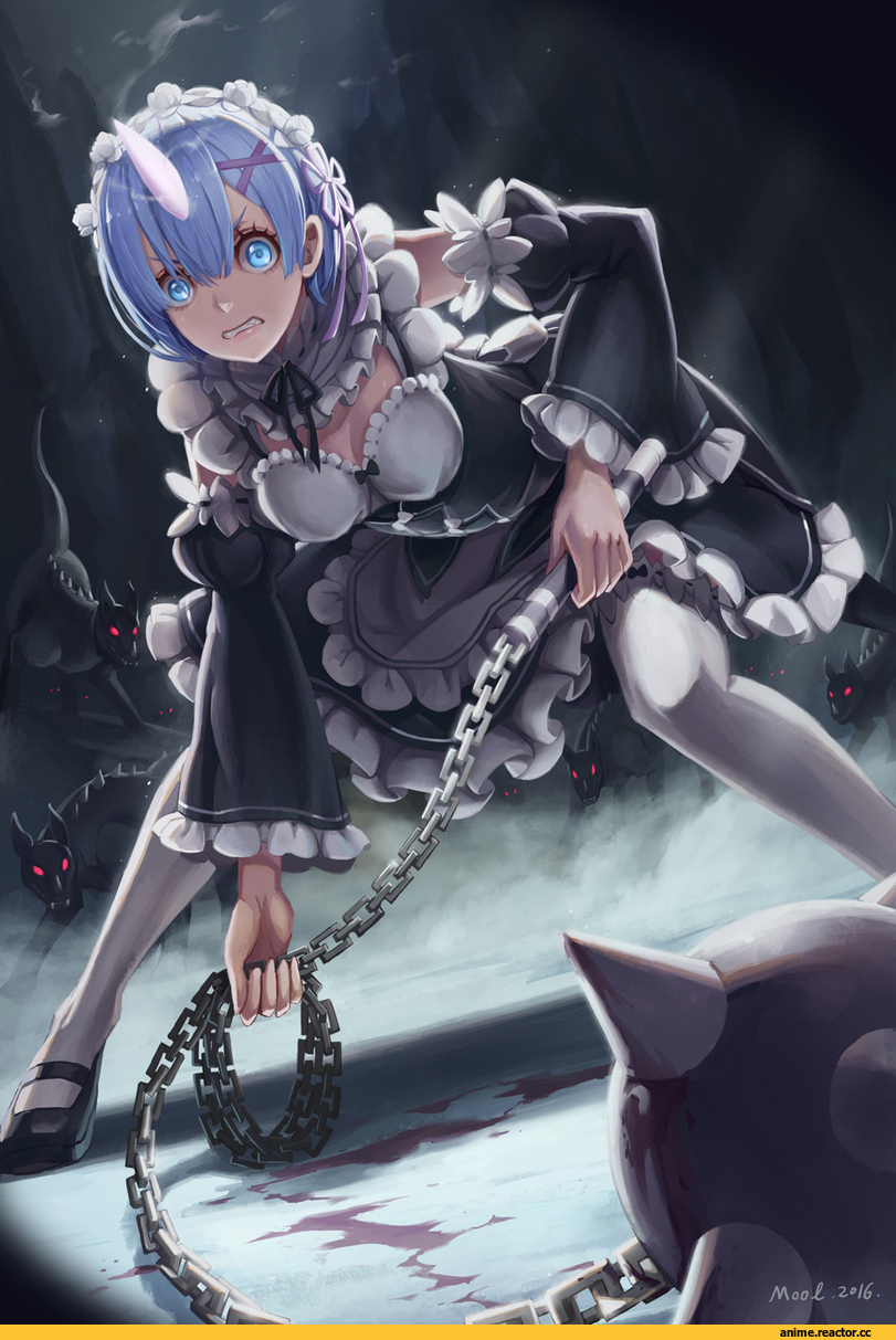 Re Zero Kara Hajimeru Isekai Seikatsu, Rem (re zero), mool yuegang, Anime