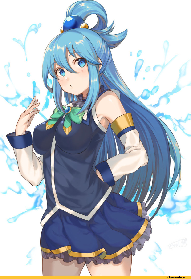 Aqua (KonoSuba), KonoSuba, kichannico, Anime Art, Anime