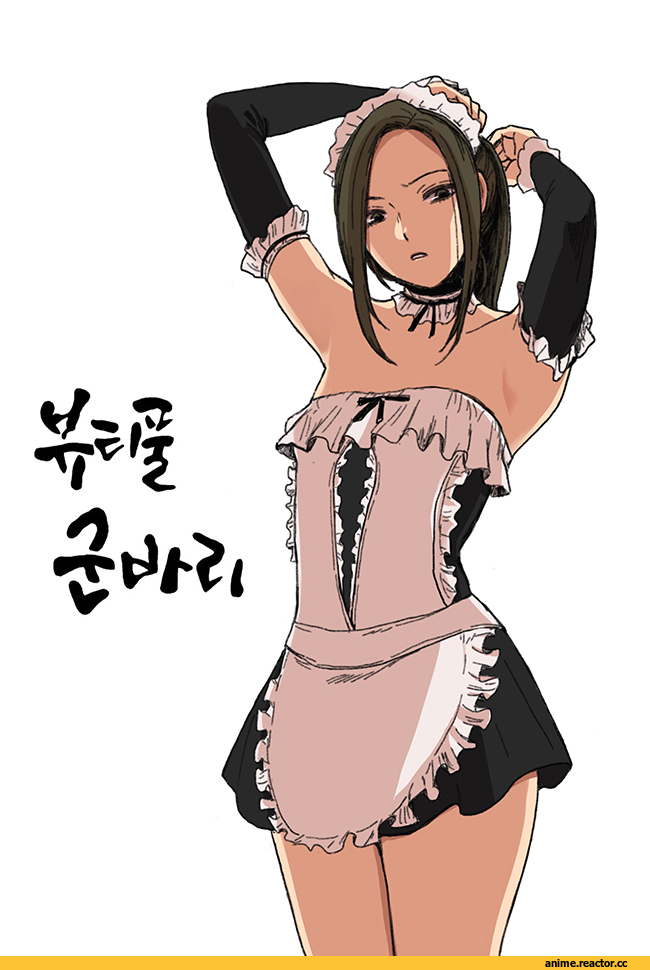 Anime Art, pyojunbe, Maid, Anime