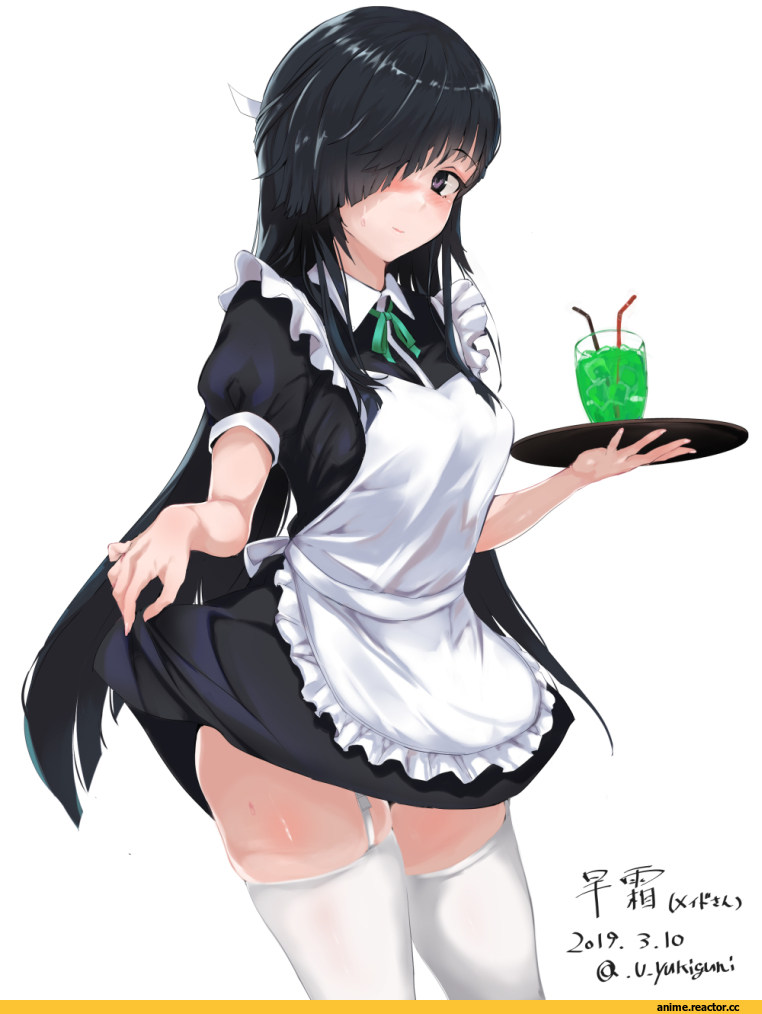 Hayashimo (Kantai Collection), Kantai Collection, Maid, yukiguni yuu, Anime Art, Anime