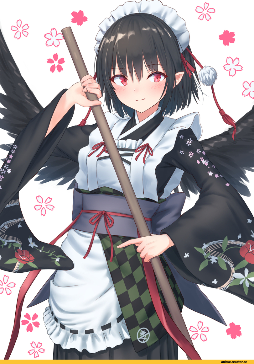 Shameimaru Aya, Touhou Project, Maid, roke (taikodon), Anime