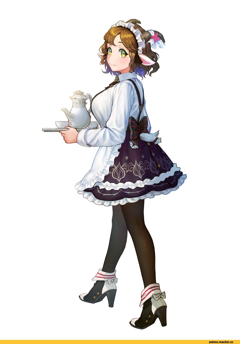 AO, Anime Art, Maid, Anime Ears, Brk, Anime