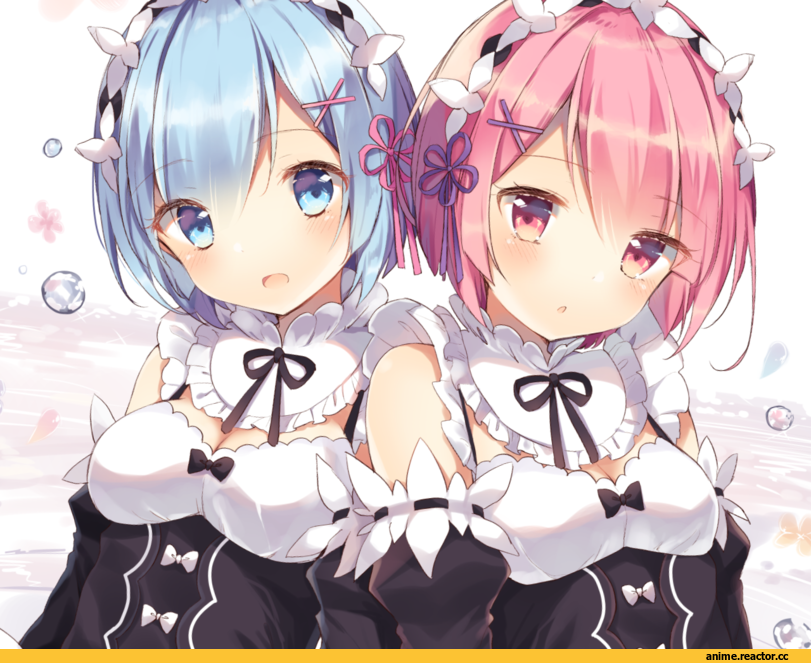 Re Zero Kara Hajimeru Isekai Seikatsu, Rem (re zero), Ram (Re Zero), shiino sera, Anime