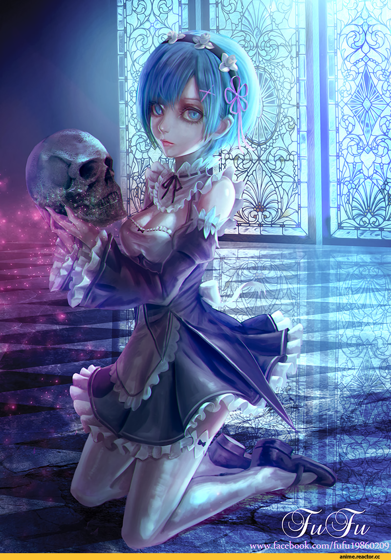 Re Zero Kara Hajimeru Isekai Seikatsu, Rem (re zero), fufu, Anime