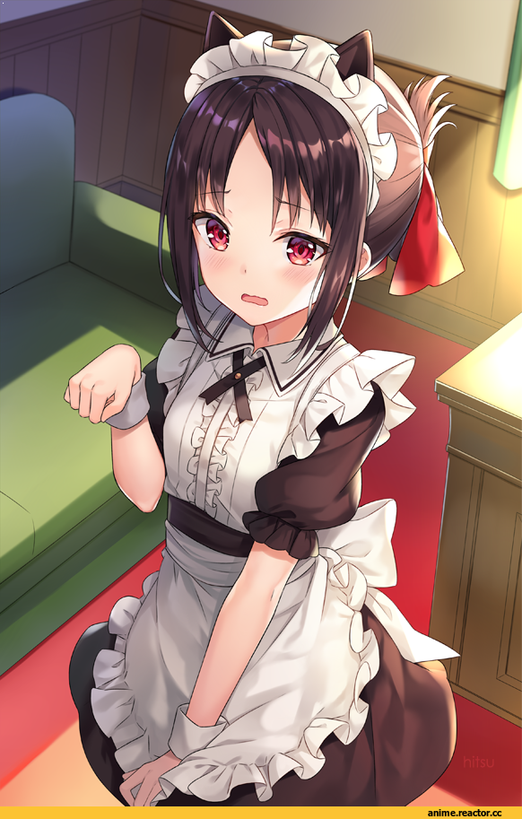 hitsukuya, Anime Art, Shinomiya Kaguya, kaguya-sama wa kokurasetai ~tensai-tachi no renai zunousen~, Maid, Anime Ears, Anime
