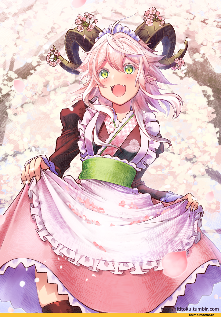 AO, Anime Art, Maid, Monster Girl (Anime), ittokyu, Anime