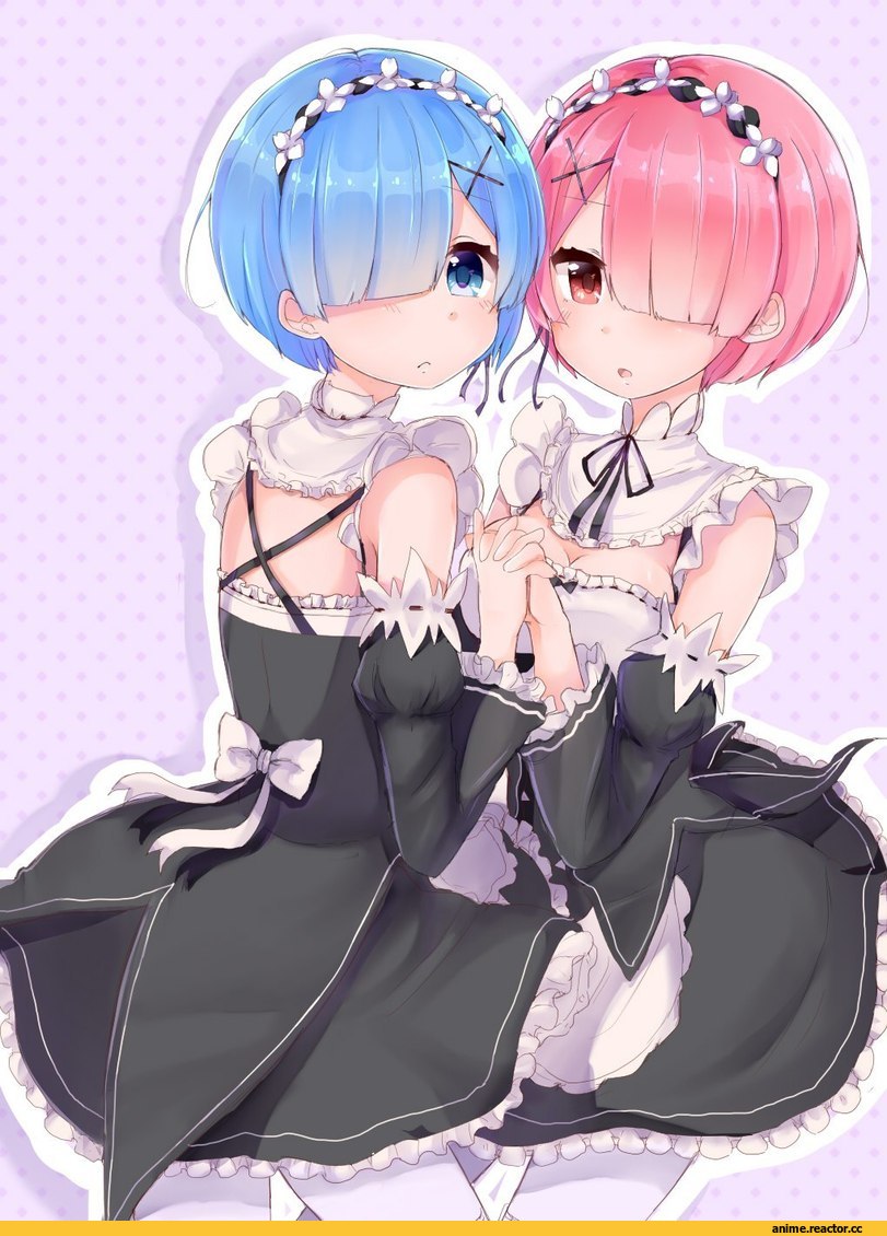 Re Zero Kara Hajimeru Isekai Seikatsu, Rem (re zero), Ram (Re Zero), Anime Art, Anime