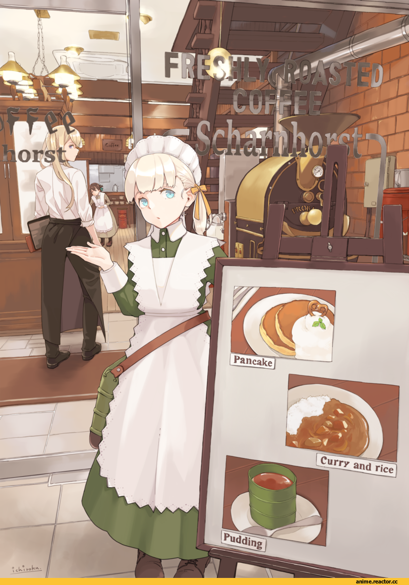 AO, Anime Art, Maid, Anime Ears, pomu, Anime