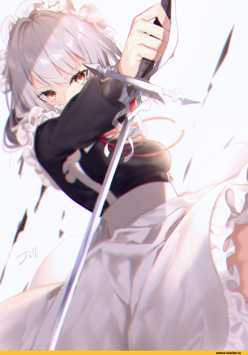 AO, Anime Art, Maid, Опасные Няшки, Anime Няши, Anime