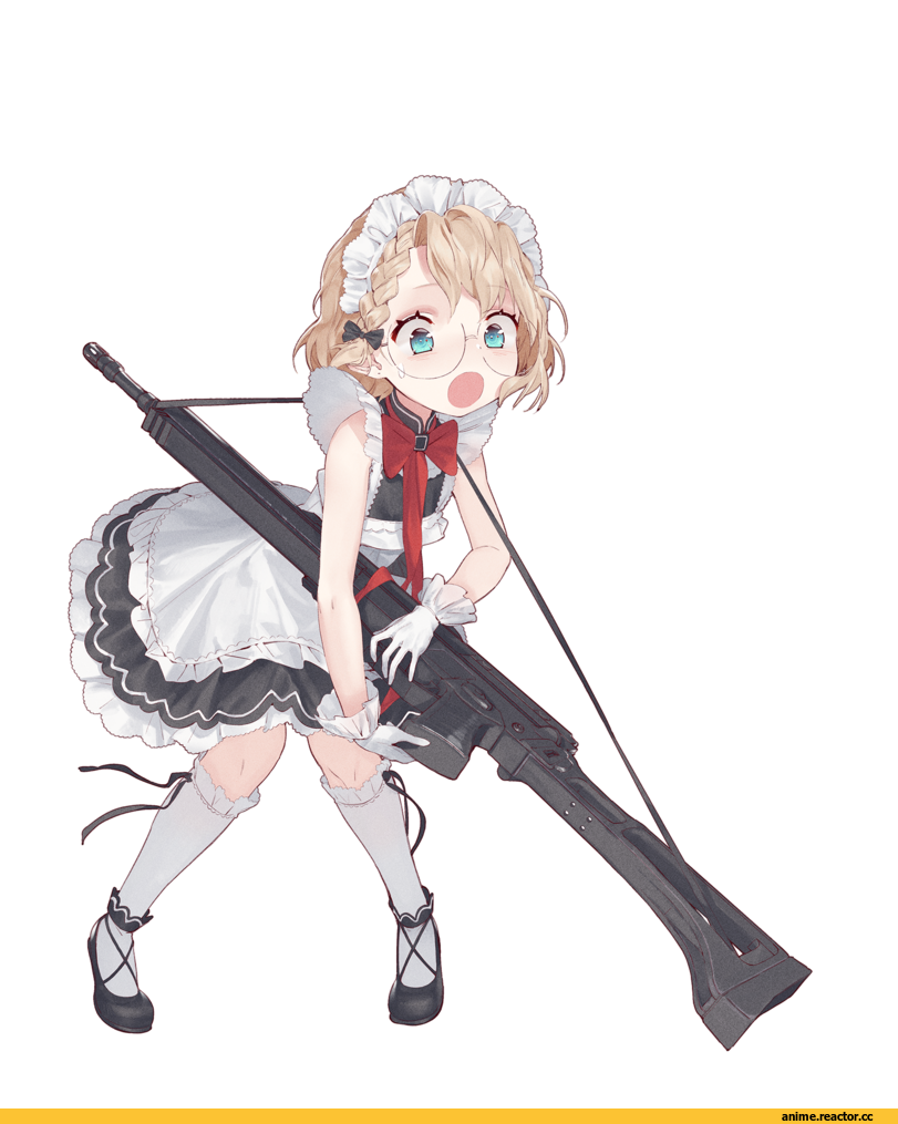 G36 (Girls Frontline), Girls Frontline, Maid, nishiro ryoujin, Megane, Anime