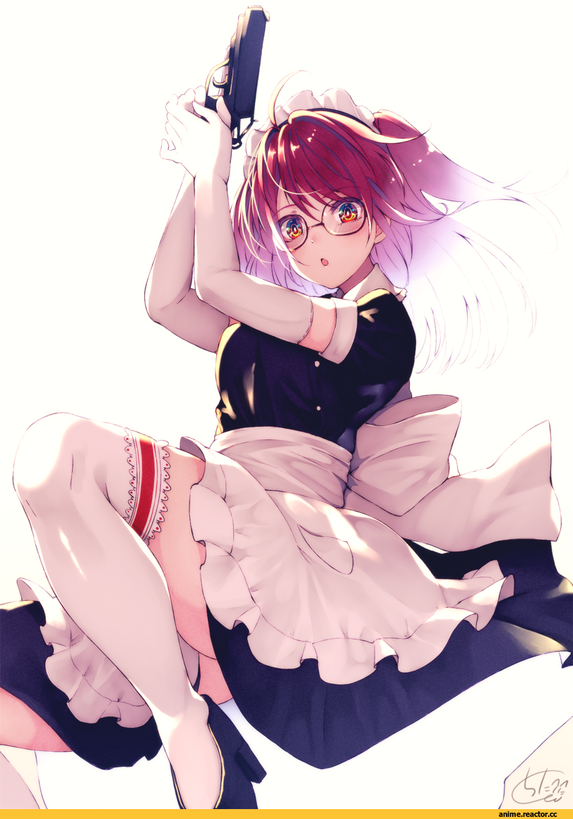 Chita (Ketchup), Anime Art, Maid, Опасные Няшки, Anime Няши, Megane, Anime