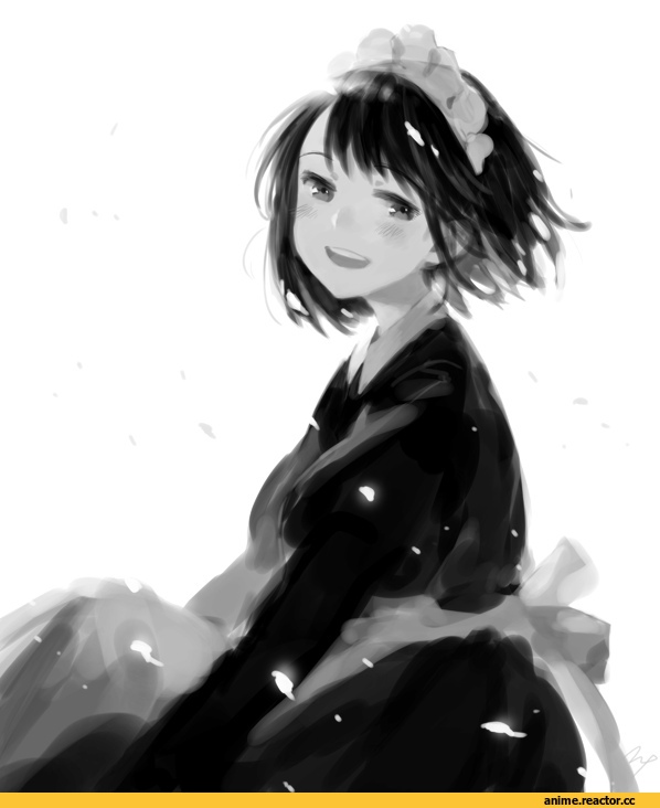 Anime Art, Anime Original, Maid, no33no, арт барышня, art, Anime
