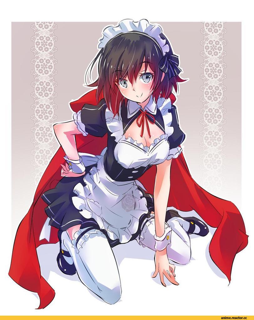 Ruby Rose, RWBY, Maid, Iesupa, artist, Anime