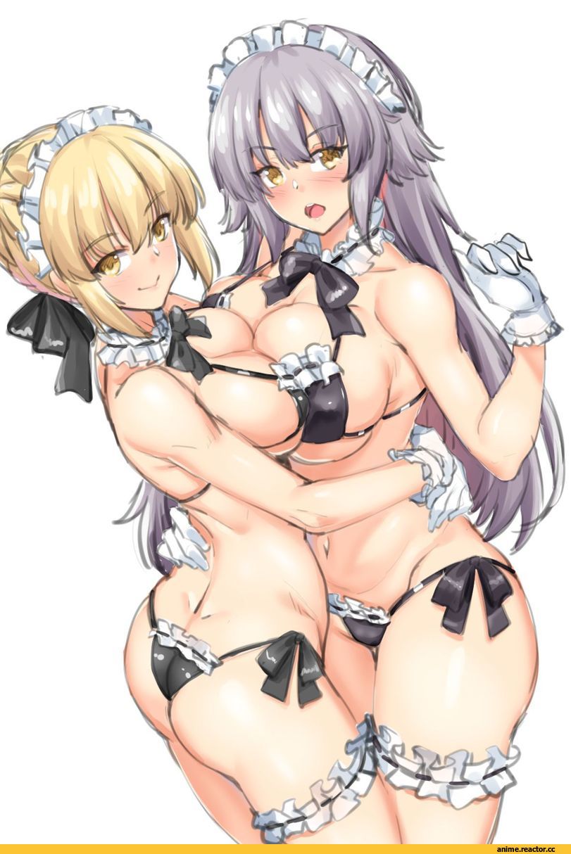 Jeanne Alter, Saber Blue, Anime Art, Anime Ero Swim, Maid, shirokuma a, Saber Alter, Fate/Stay Night, Anime Ero Ass, Anime Ero Yuri, Anime, Fate/Grand Order, Fate (series), Anime Ero