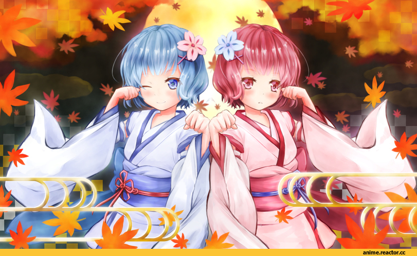 Re Zero Kara Hajimeru Isekai Seikatsu, Rem (re zero), Ram (Re Zero), masa-o, в комментариях еще одна, Anime