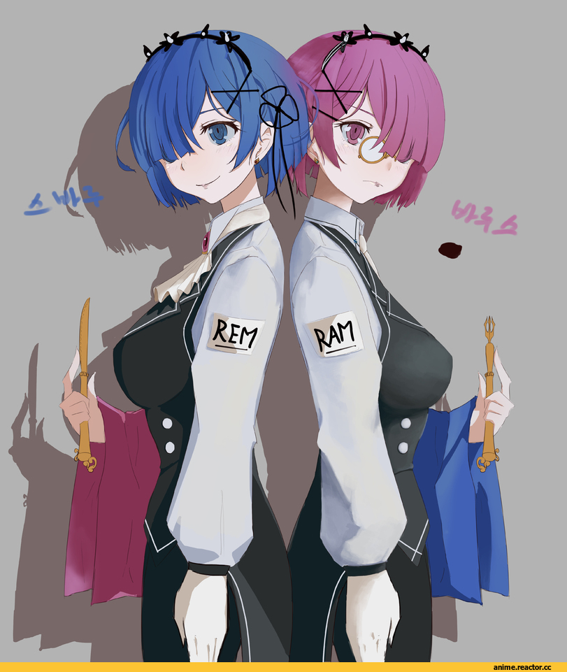 Re Zero Kara Hajimeru Isekai Seikatsu, Rem (re zero), Ram (Re Zero), Anime